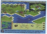 With the PRODUCTION VIEW activated, players can regulate town management or buy new buildings to increase a city's size.