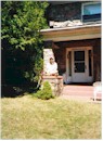 Brain Reynolds outside his summer home